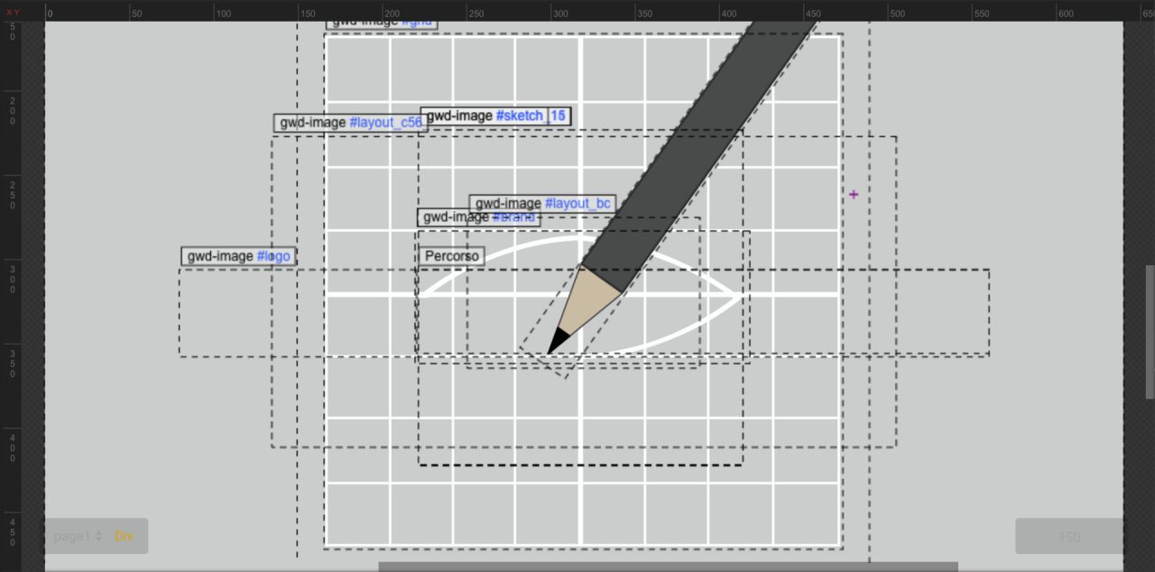 Problematiche incontrate con Google Web Designer (immagine di esempio, durante l'utilizzo del software)