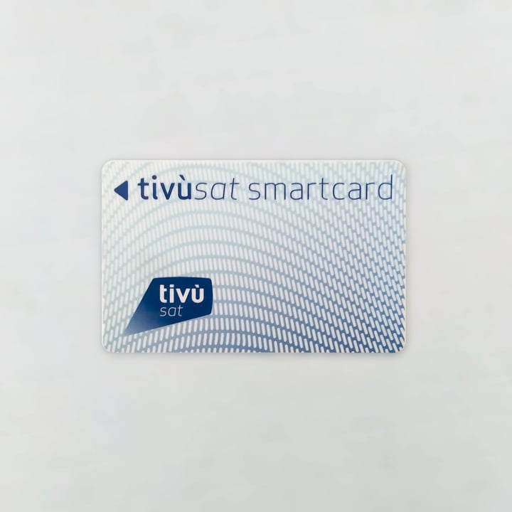 Tessera Tivusat bianca e blu