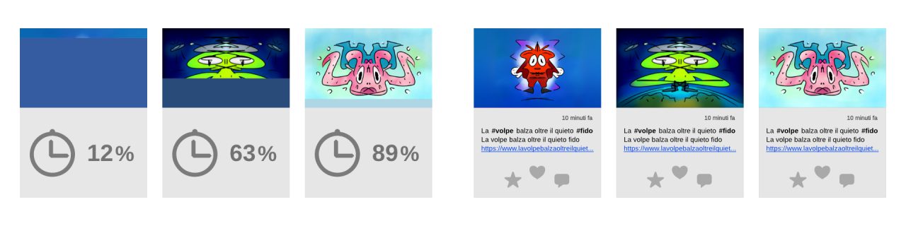 User experience: esempio di caricamento progressivo delle immagini con background color