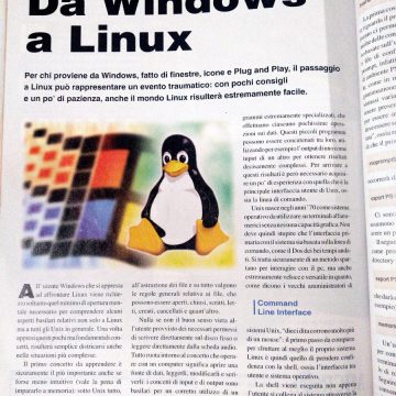 Da Windows a Linux articolo su rivista Chip numero di Giugno 1999